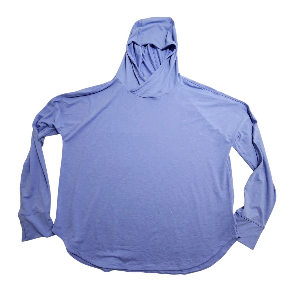 REI Co-op Sahara Shade Hoodie 2XL Blue Long Sleeve Sun Shirt Thumbholes